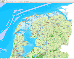 Vaarkaart Nederland 2015 Update - Routenetwerk & Kustfijn Noord