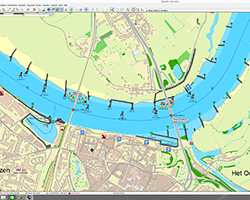 Vaarkaart Nederland 2015 Update - Nieuwe recreatiebetonning bij de Waal , Nijmegen