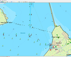 Vaarkaart Nederland 2015 Update - Strekdam onder water bij de Gauwzee