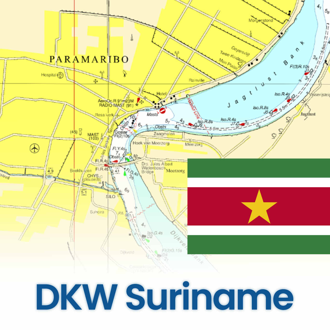 DKW Vaarkaart Suriname