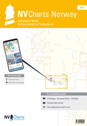 NV NO4: Noorwegen Oslofjord West - Flekkefjord tot Kristiansand