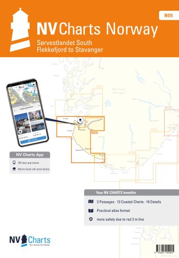 NV NO5: Noorwegen Oslofjord Zuid - Flekkefjord tot Stavanger