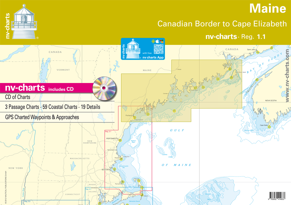 NV Reg1.1: Maine, Canadese grens tot Cape Elizabeth