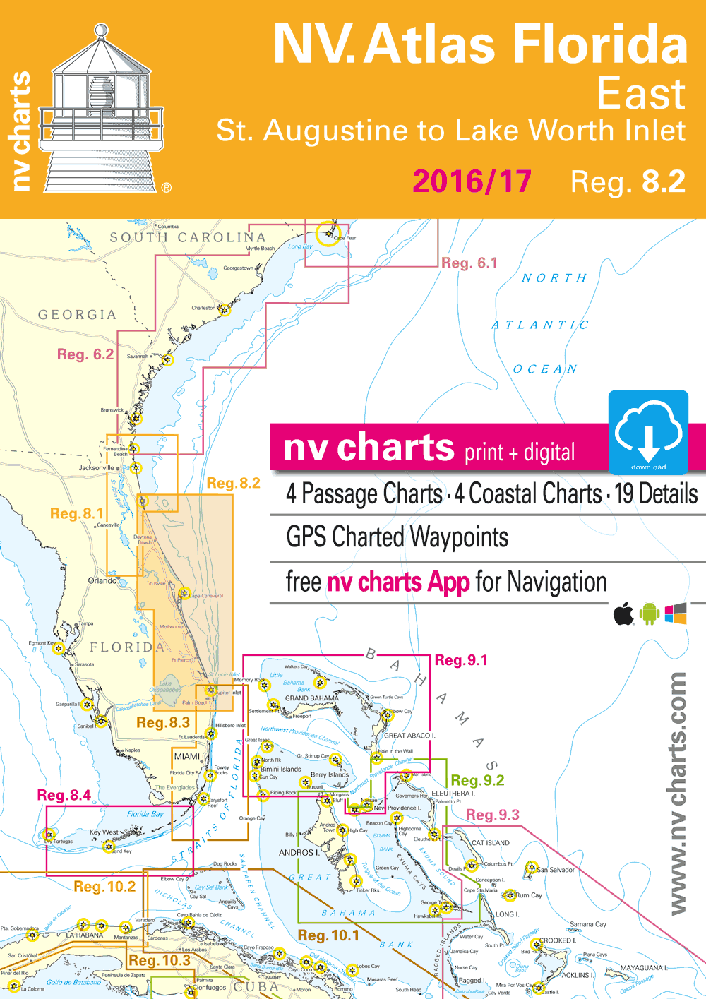 NV Reg8.2: Florida Oost, St. Augustine tot Lake Worth-monding