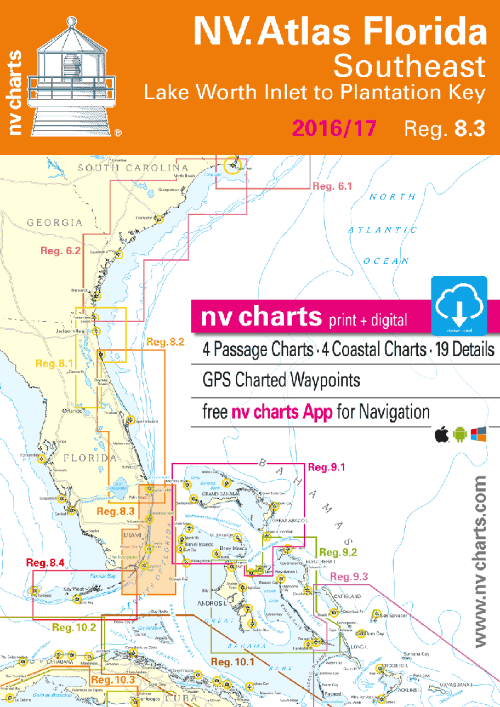 NV Reg8.3: Florida Zuidoost, Lake Worth-monding tot Plantation Key